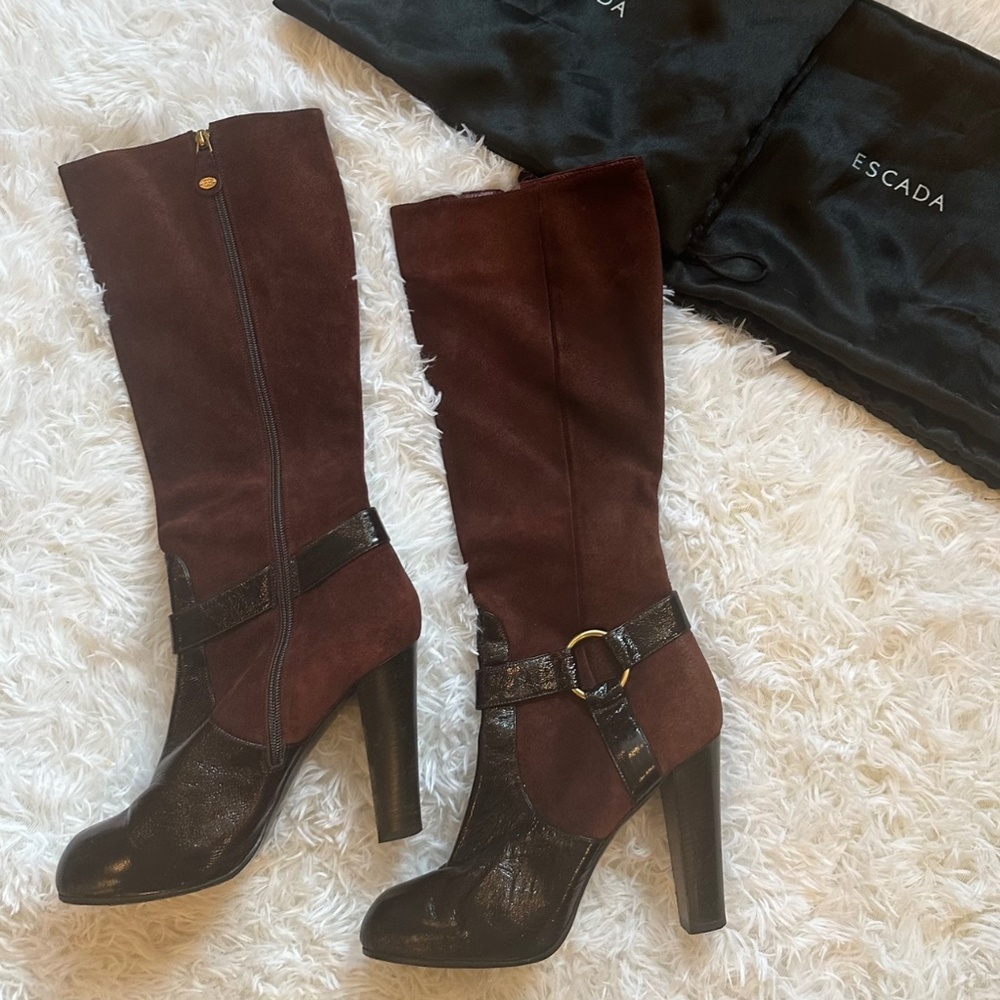 ESCADA KNEE HIGHT BROWN BOOTS